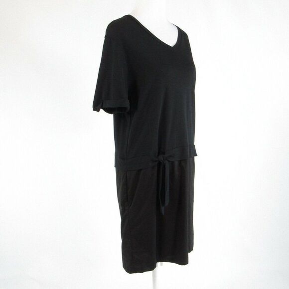 Black KURT WOODS shift dress L - Picture 3 of 8